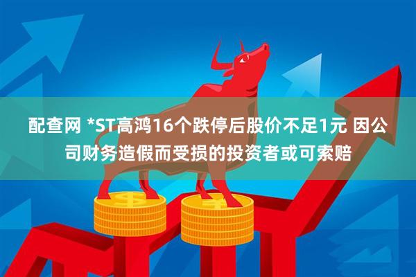 配查网 *ST高鸿16个跌停后股价不足1元 因公司财务造假而受损的投资者或可索赔
